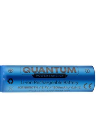 Аккумулятор Quantum 18650 3.7V 1500mAh Li-ion с клемой