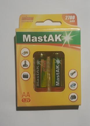 Аккумулятор MastAK Ni-MH AA/R6 2700mAh (2шт)