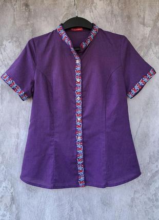 Жіноча лляна сорочка вишиванка,блузка, див. заміри в описі товару