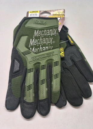 Тактичні рукавиці олива M-Pact арт 90410 сенсорні