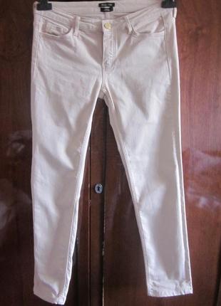 Джинсы-брюки massimo dutti размер 26, s, цвет беж. slim fit
