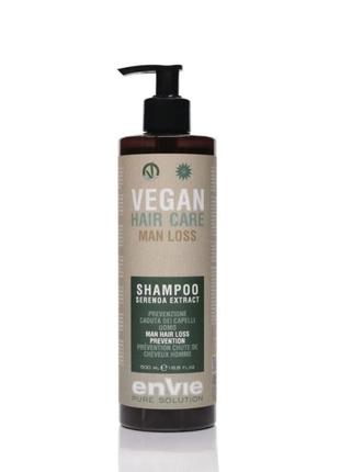 Шампунь лечебный 
 против выпадения волос у мужчин envie vegan...