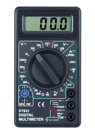 Мультиметр цифровой тестер Digital DT-832 со звуковой прозвонк...