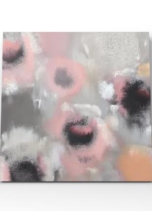 Цветочная интерьерная картина абстракция на холсте