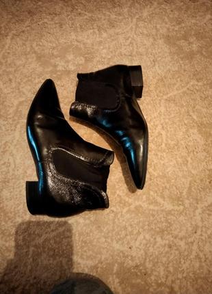 Ботинки челси peter kaiser, лаккожа, оригинал.