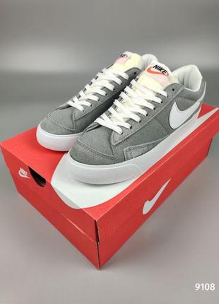 Nike blazer low suede gray -