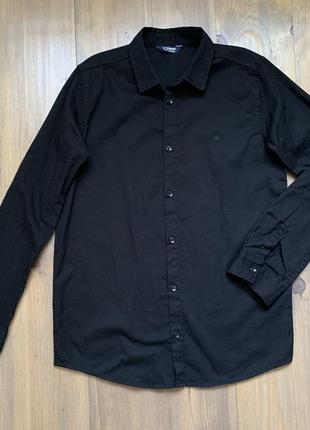 Рубашка черная lc waikiki на 146-152 г.
