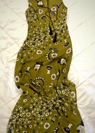 Невероятное платье макси оливкового цвета от m&amp;s