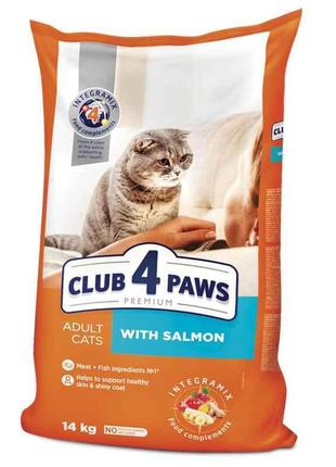 Club 4 Paws (Клуб 4 Лапы) Premium Adult Cat Salmon сухой корм ...