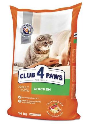Club 4 Paws (Клуб 4 Лапы) Premium Adult Cat Chicken сухой корм...