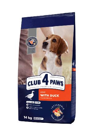 Club 4 Paws (Клуб 4 Лапы) Premium Adult Medium Breed Duck сухо...