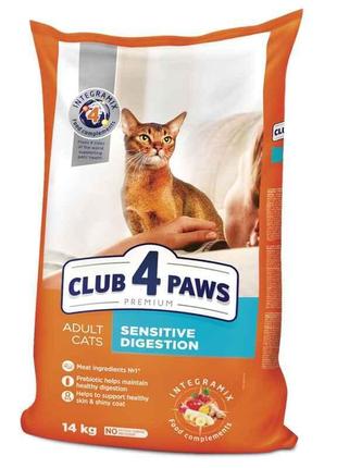Club 4 Paws (Клуб 4 Лапы) Premium Sensitive Digestion Adult Ca...