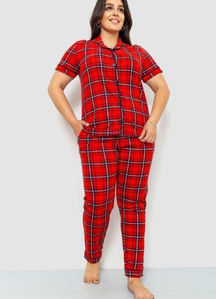 Пижама женская в клетку цвет красный 219RP-320 от магазина Sho...