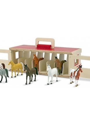 Игровой набор Melissa&Doug; Конюшня с лошадьми (MD13744)