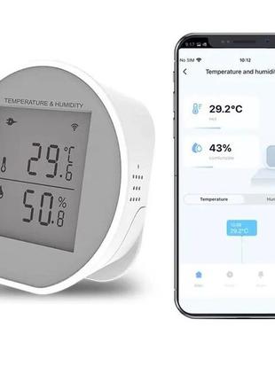 Бездротовий автономний датчик температури та вологості Tuya Smart