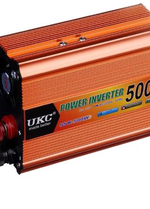 Преобразователь напруги інввертор UKC 500W AC/DC 12-220 V