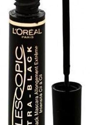 Тушь для ресниц Loreal Telescopic Extra-Black Объем Лореаль Те...