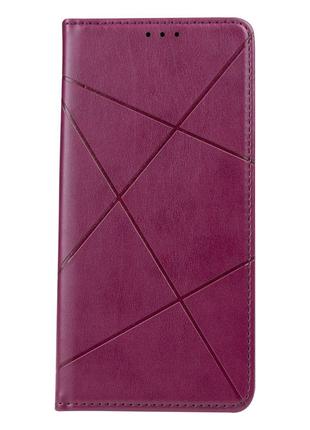 Чехол-книжка Business Leather для Realme Q3t Цвет Бордо