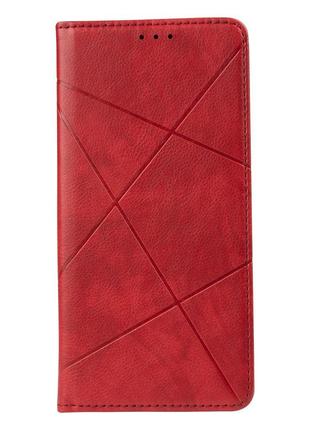 Чехол-книжка Business Leather для Realme Q3t Цвет Красный