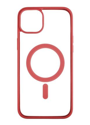 Чехол для iPhone 14 Plus Color MagSafe Цвет 01 Red