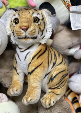 Мягкая игрушка тигр, плюшевый 32 см зоопарк животные игрушки с...