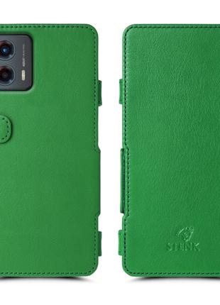 Чехол книжка Stenk Prime для Motorola Moto G (2023) Зелёный
