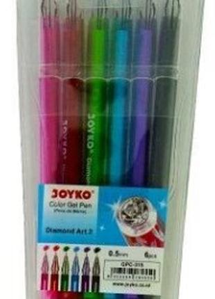 Набір гелевих ручок "Joyko" iDiamond 6 коліорів GPС-315, шт