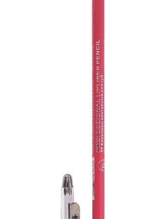 Олівець для губ Triumph №5 червоний з точилкою дерев'яний magenta