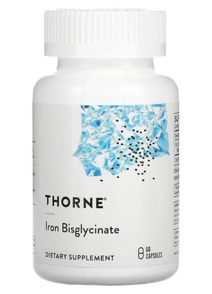 Витамины и минералы Thorne Iron Bisglycinate, 60 капсул