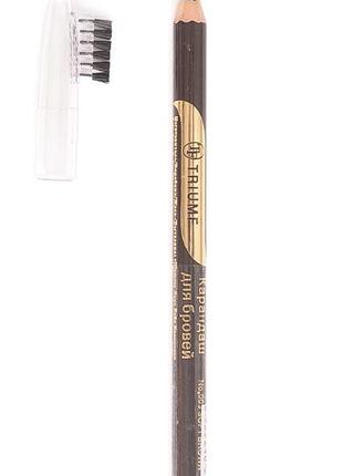 Олівець для брів Triumph №3 Soft brown темно-Коричневий TF Триумф