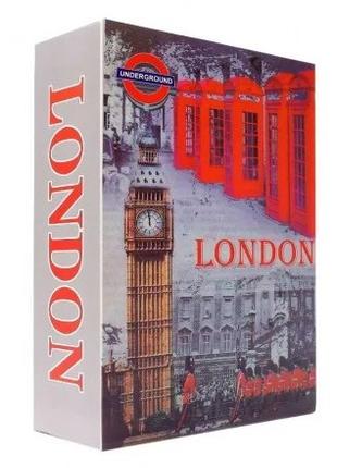 Книжка сейф с Кодовым замком Лондон 265х200х65 мм Книга шкатулка