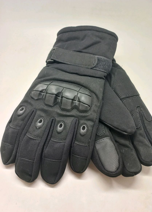 Чорні тактичні рукавиці зимові арт 90537