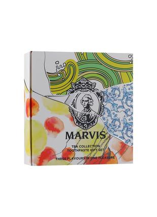 Подарочный набор зубных паст Marvis Tea Collection Kit 3х25мл ...