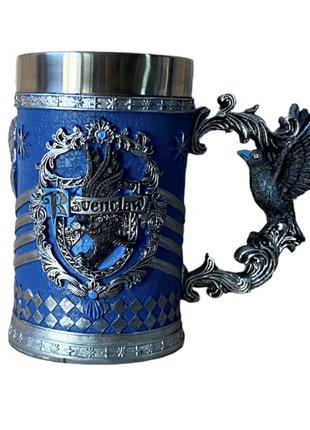 Кружка Чашка Бокал 3D Нержавеющая Сталь Гарри Поттер Ravenclaw...