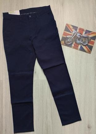 Брюки мужские темно-синие чиносы брюки р. 34 (50)