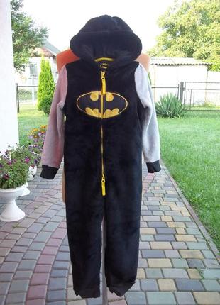( 6 - 7 лет ) батман batman детский флисовый кигуруми пижама д...