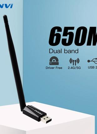 Беспроводной WiFi адаптер Fenvi AC650U 650Mbps 2.4/5GHz