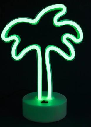 Неонова лампа декоративний нічний світильник нічник Пальма