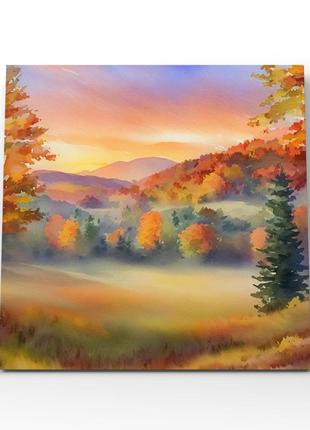 Картина осень пейзаж на холсте