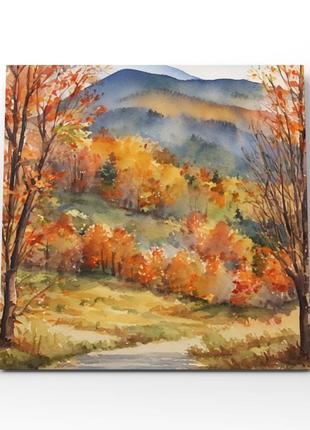 Картина осенний пейзаж на холсте