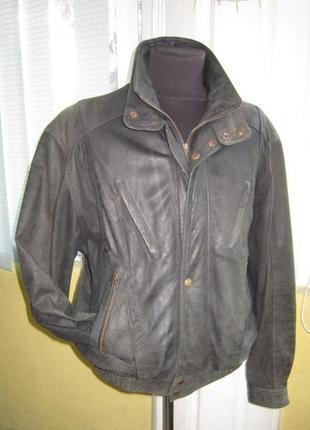 Большая кожаная мужская куртка maddox. 68р. нижняя.лот 1090