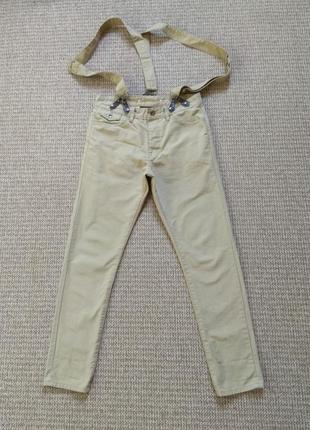 Topman чиносы джинсы с подтяжками оригинал (w30 l32)