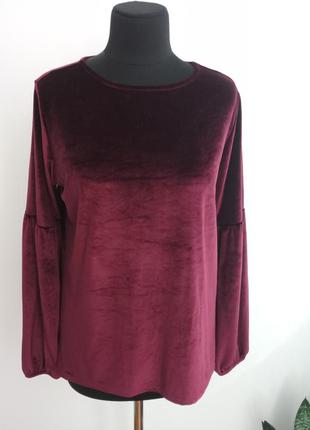 Шикарная велюровая блузка 14 р от casual collection of f&f