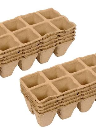 Набор лотка картоно-бумажные горшки 30х30х45 для рассады 10шт ...