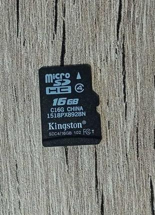 Карта памяти microsd Kingston 16 Гб