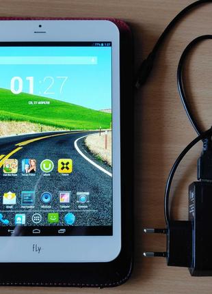 Планшет-телефон Fly 7.85 3G SIM IPS Android 4.2.2 + чехол