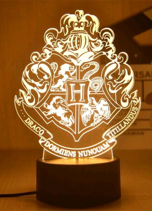 Harry Potter светильник в комнату ночник Гарри Поттер Hogwarts