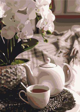 Картина за номерами Чаювання в орхідеях Brushme 40 х 50 BS51831