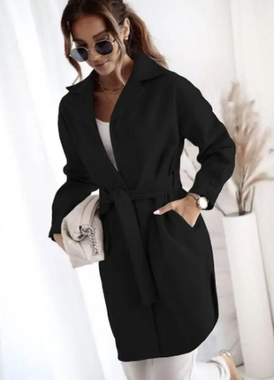 Пальто женское кашемировое без подкладки 42-46 48-52 3 цвета r...