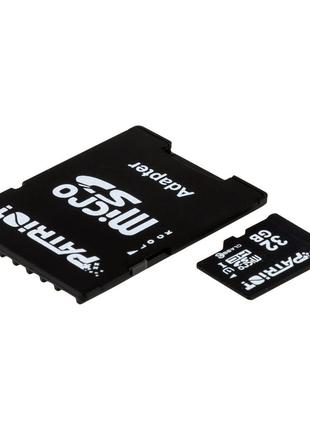 Карта памяти с адаптером Micro SDHC Patriot LX Series 32gb UHS...